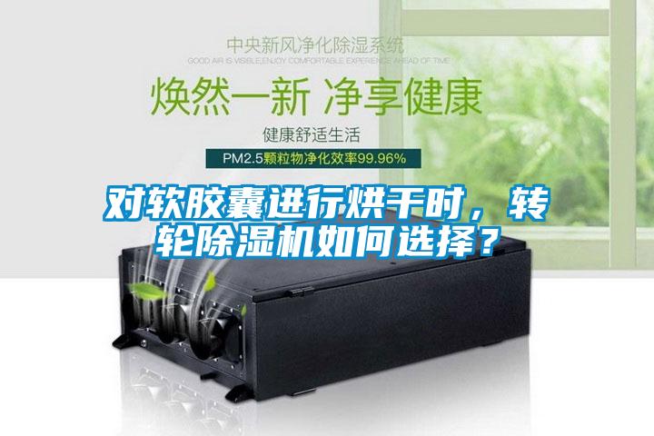 對軟膠囊進行烘干時，轉(zhuǎn)輪除濕機如何選擇？