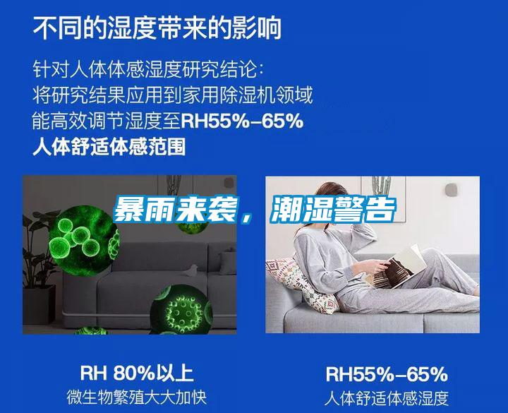 暴雨來襲，潮濕警告