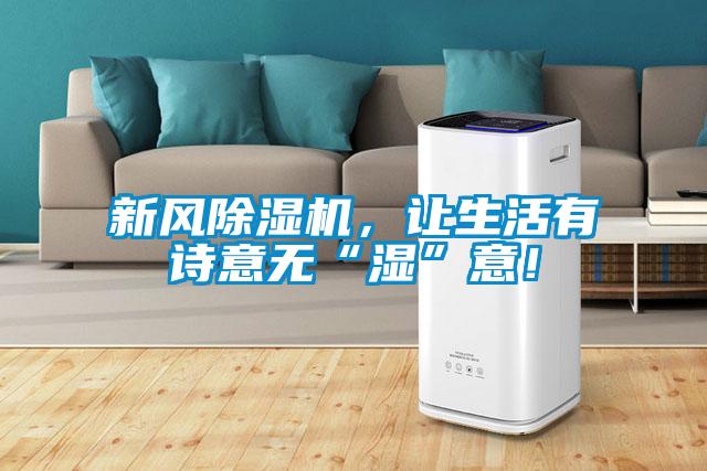 新風除濕機，讓生活有詩意無“濕”意！