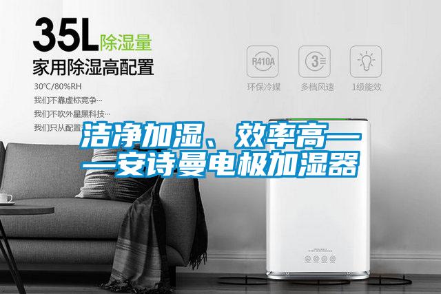 潔凈加濕、效率高——安詩曼電極加濕器