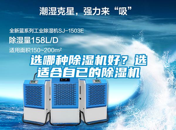 選哪種除濕機好？選適合自已的除濕機