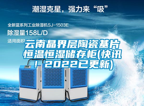 云南晶界層陶瓷基片恒溫恒濕儲存柜(快訊！2022已更新)
