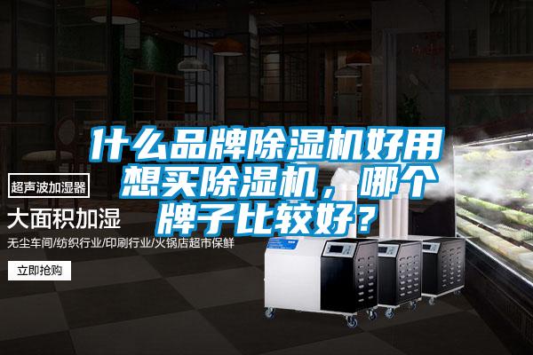 什么品牌除濕機好用 想買除濕機，哪個牌子比較好？