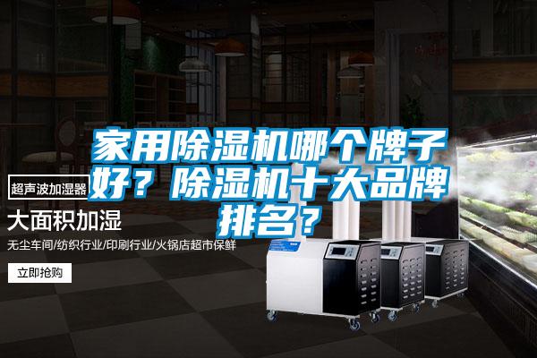 家用除濕機哪個牌子好？除濕機十大品牌排名？