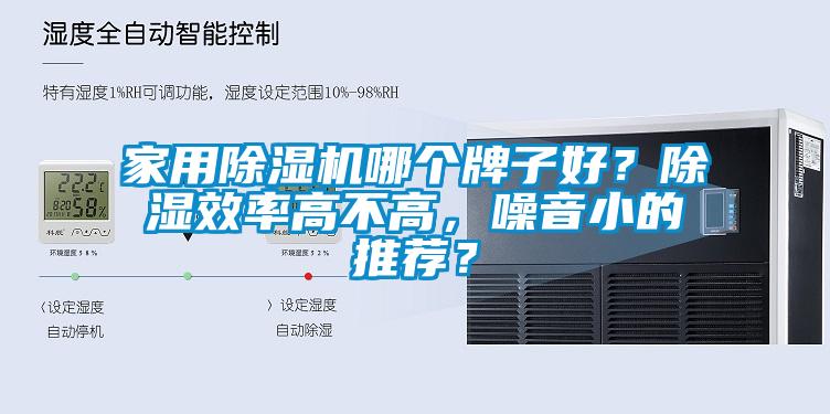 家用除濕機哪個牌子好？除濕效率高不高，噪音小的推薦？