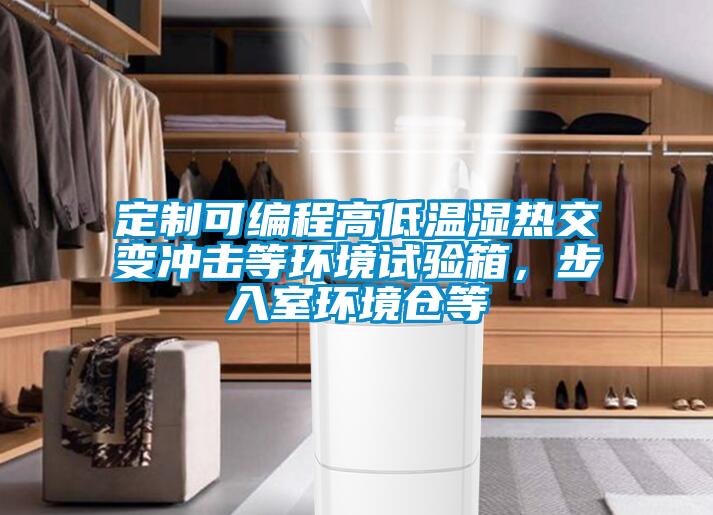 定制可編程高低溫濕熱交變沖擊等環境試驗箱，步入室環境倉等