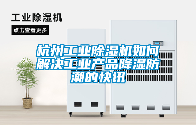 杭州工業(yè)除濕機如何解決工業(yè)產(chǎn)品降濕防潮的快訊