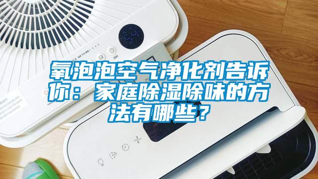 氧泡泡空氣凈化劑告訴你：家庭除濕除味的方法有哪些？