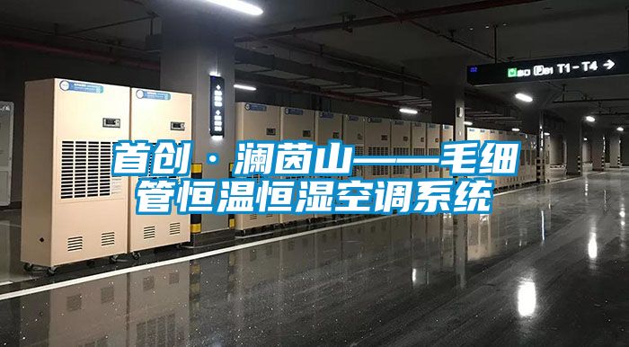 首創(chuàng)·瀾茵山——毛細管恒溫恒濕空調系統(tǒng)